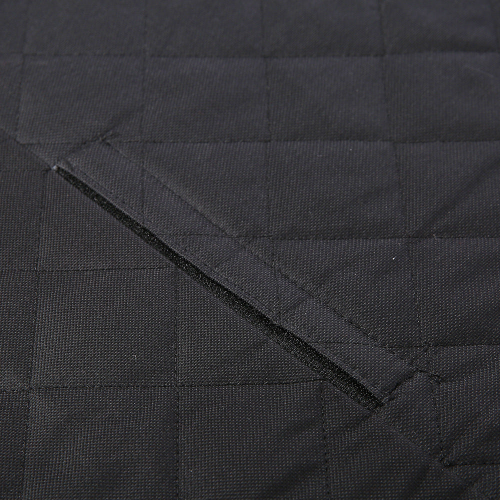 Hammock cover zipper and pocket