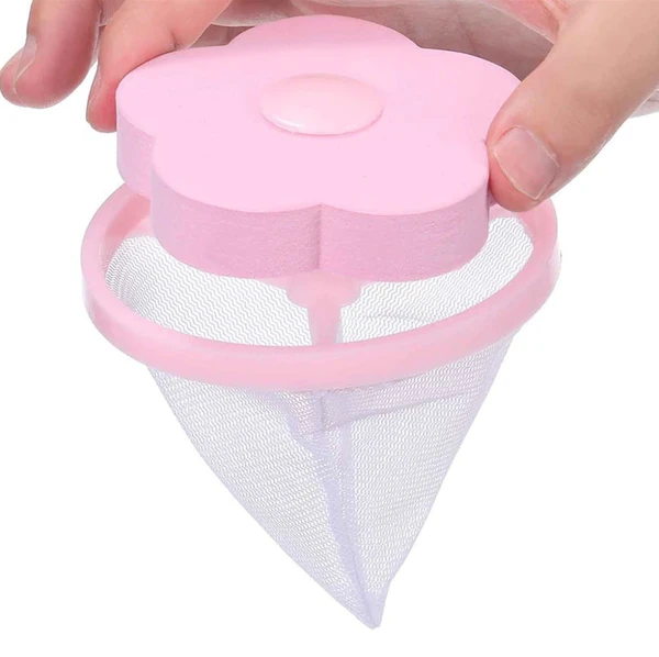 Laundry pet hair catcher in the washer