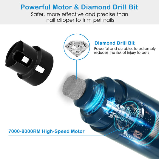 Dog nail grinder 2 speeds